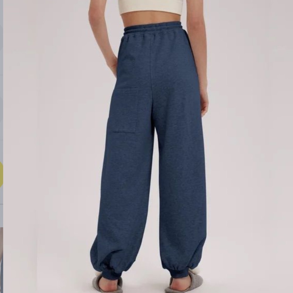 Nap Women's lounger harem style Blue Joggers pants S - Picture 12 of 12